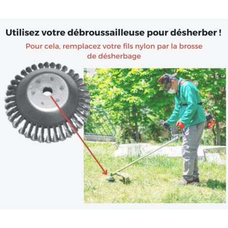 BROSSE DE DESHERBAGE ECOLOGIQUE 200 X 20 mm(EX B2010) - 476.250.01