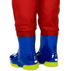 Waders de coffre de pêche avec bottes pour enfants Activités de plein air  Filles garçons Pvc Pantalon de pluie + imperméable Bootfoot B
