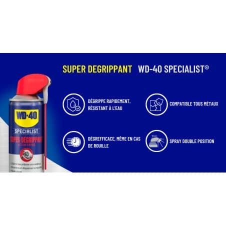 WD-40 Specialist • Super Dégrippant • Spray Double Position