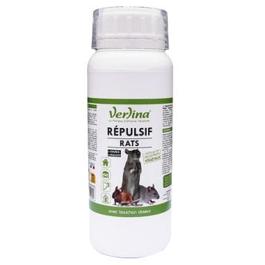 REPULSIF RATS, SOURIS ET MULOTS D'ORIGINE NATURELLE - 500 ML