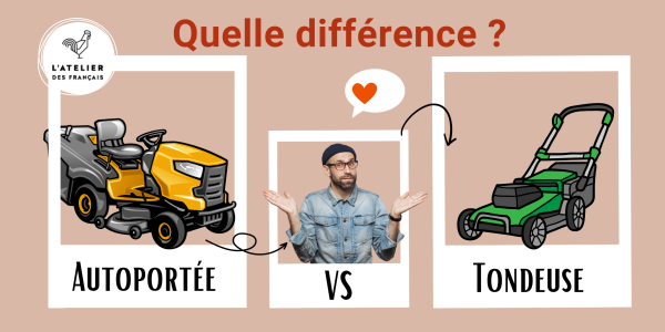 Quelle différence entre une tondeuse et une autoportée ?